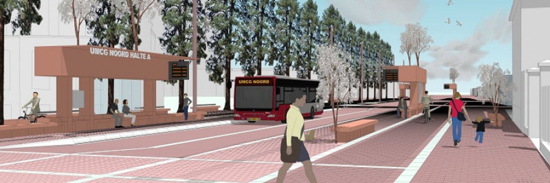 Better Public Transport on Healthy Ageing Campus: Busknooppunt UMCG Noord