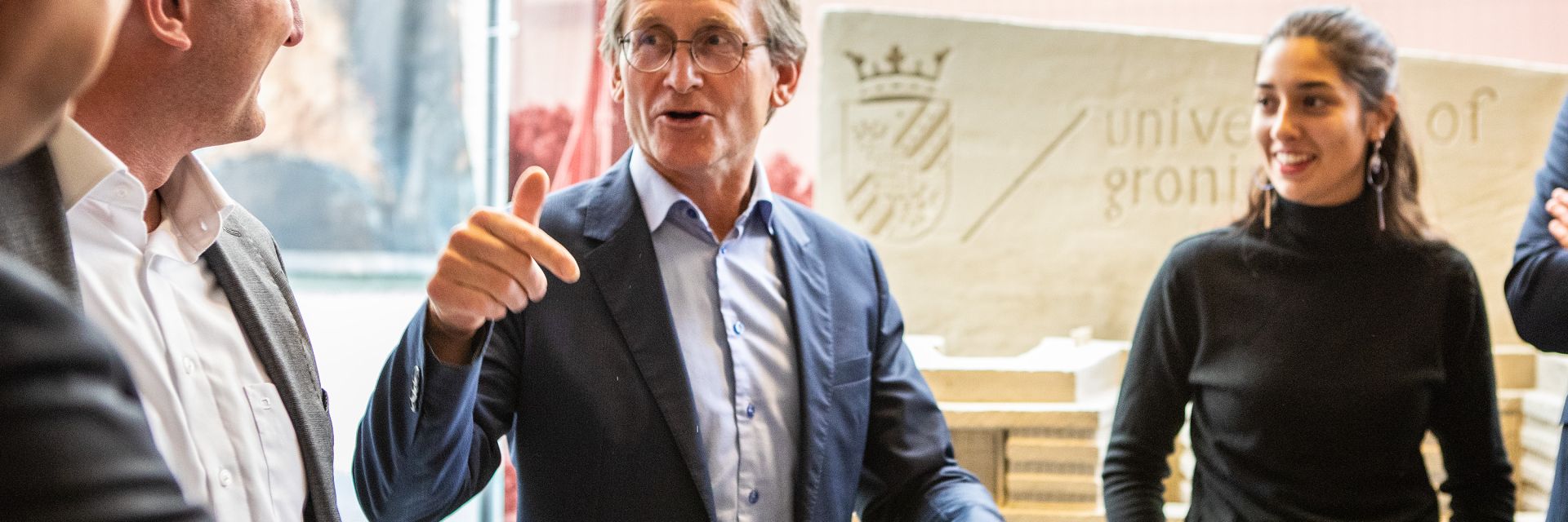 Festive start to construction of the Feringa Building