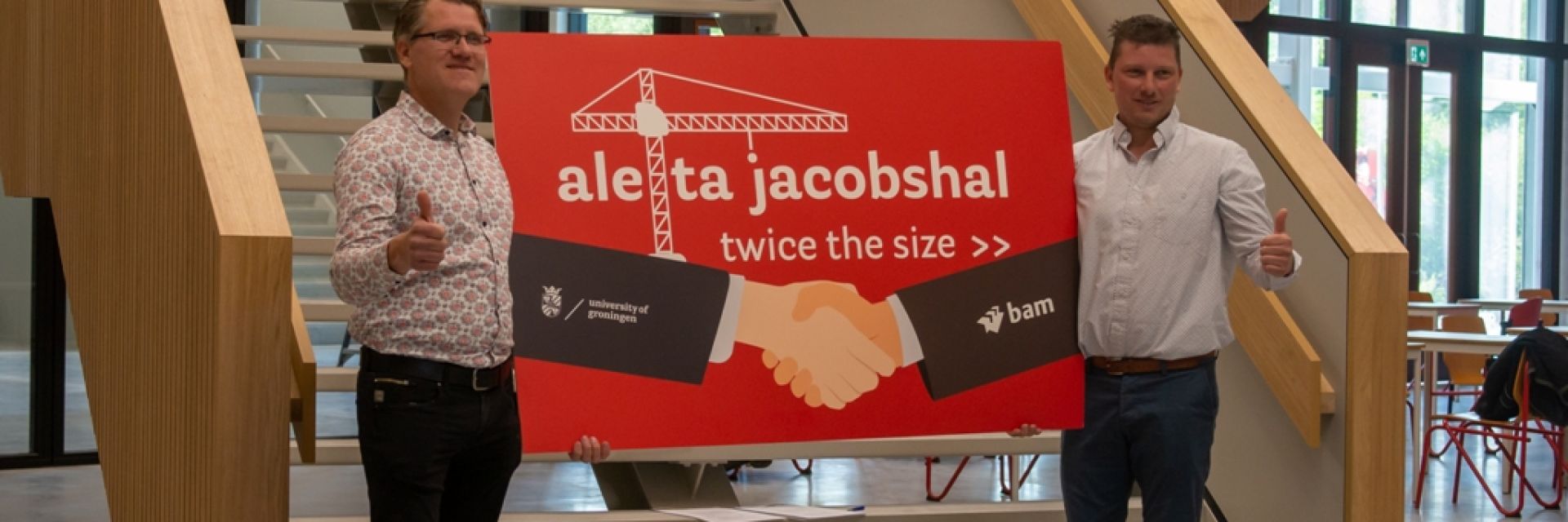 Doubling of UG's examination facility 'Aletta Jacobshal' completed