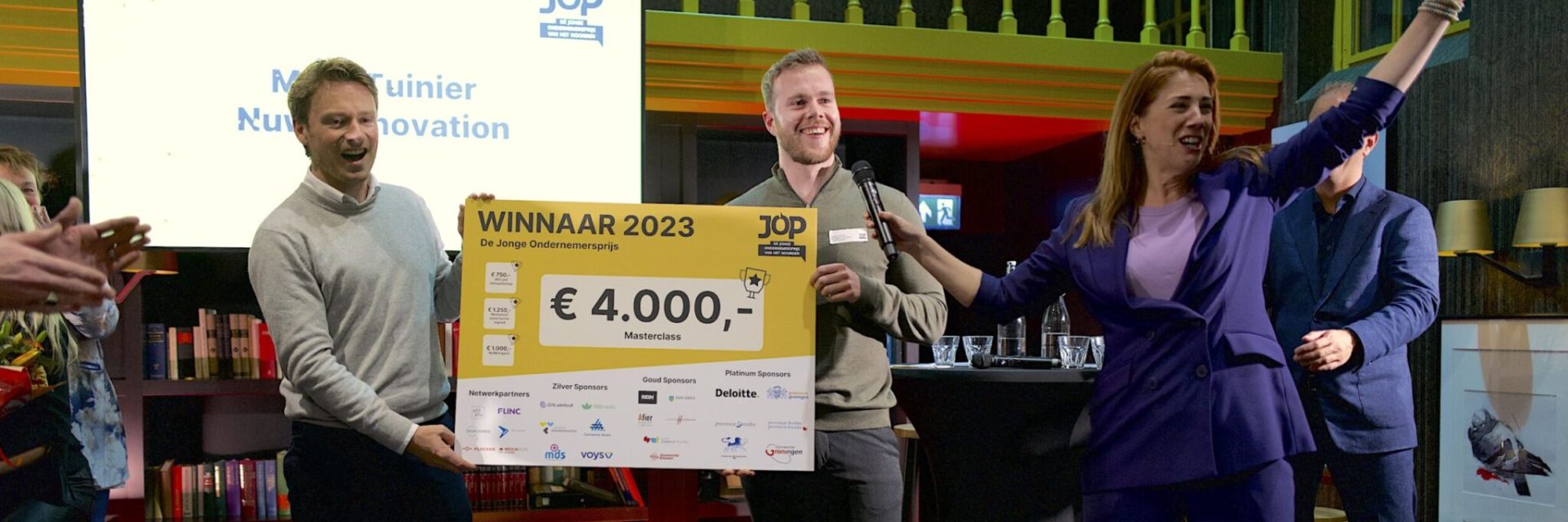 Entrepreneur Marc Tuinier of NUWA Innovation at Campus Groningen wins Young Entrepreneurs Award 2023