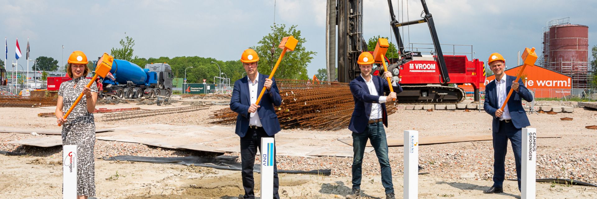 Construction of Plus Ultra Groningen on Campus Groningen started