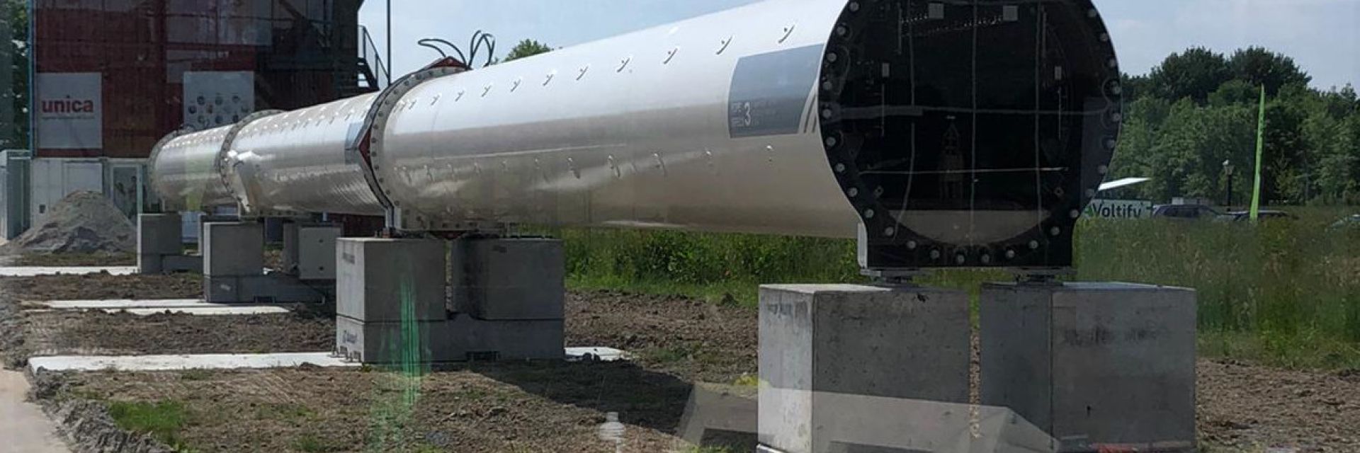 Prototype hyperloop at Zernike Campus