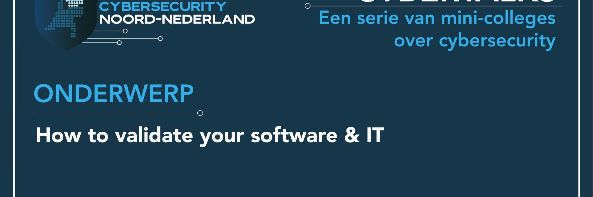 CyberTalks 15 march: Rix Groenboom